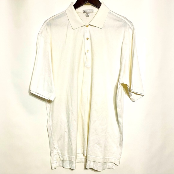 Peter Millar Other - Peter Millar Mens White Polo Shirt Size L